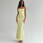 Damen Elegantes Sommerkleid mit zarten Blumenmuster und fließendem Schnitt R&B