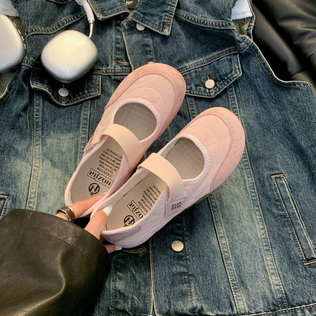 Damen Komfortable Ballerina-Schuhe mit herausnehmbarer Sohle R&B