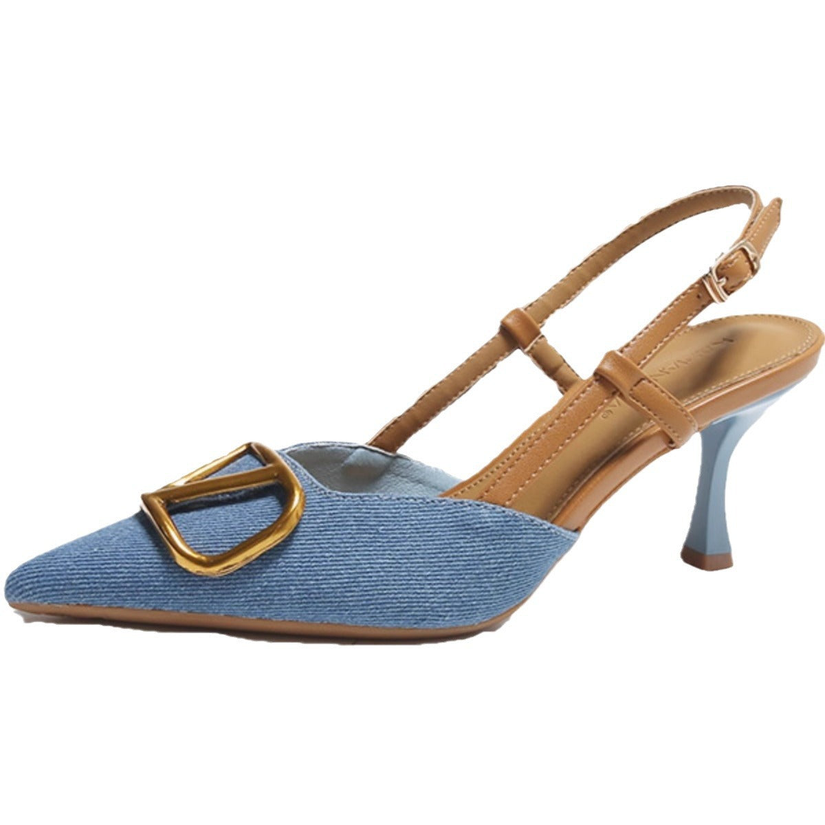 Damen Elegante Slingback-Pumps mit modischem Schnallen-Detail