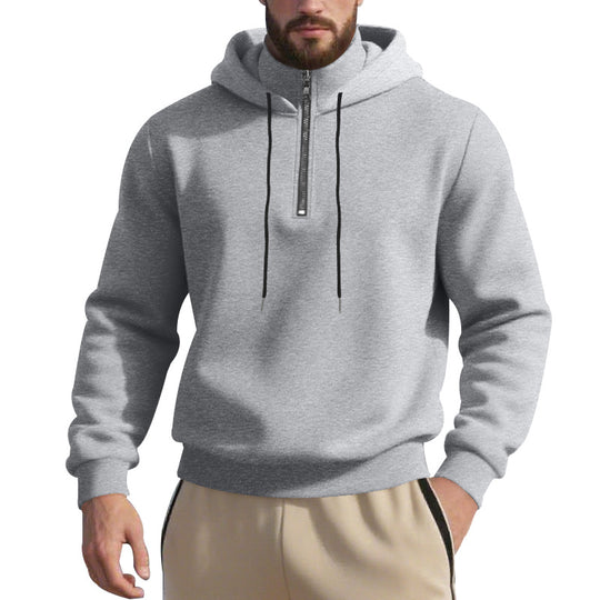 Herren Sweatshirt mit Reißverschluss und hohem Kragen R&B