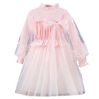 Mädchen festliches Tüllkleid mit Spitzen-Details R&B
