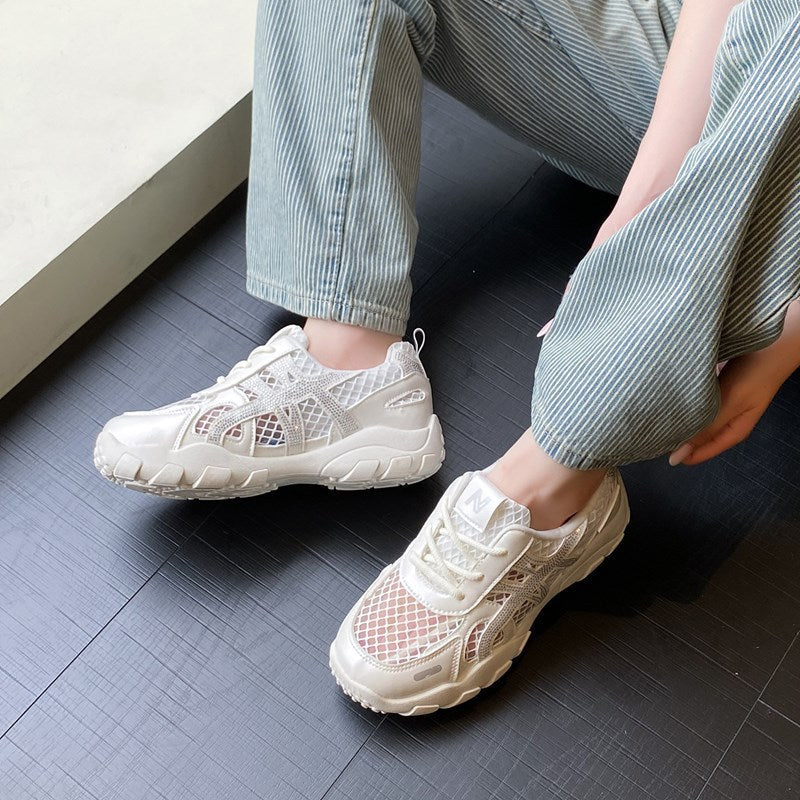 Damen Atmungsaktive Freizeitsneaker mit rutschfester Laufsohle und stabiler Konstruktion R&B