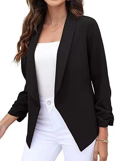 Damen eleganter und luftiger Blazer mit asymmetrischem Schnitt R&B