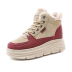 Damen Winter Sneaker mit flauschigem Innenfutter und modischer Plateau-Sohle R&B