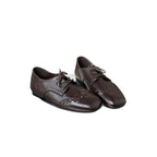 Damen Elegante Leder Schnürschuhe mit Lochmuster und komfortabler Innensohle R&B