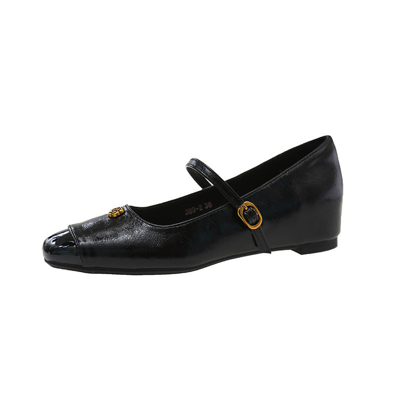 Damen Ballerina-Schuhe mit elegantem Riemchen und geschmackvollem Schmuckdetail R&B