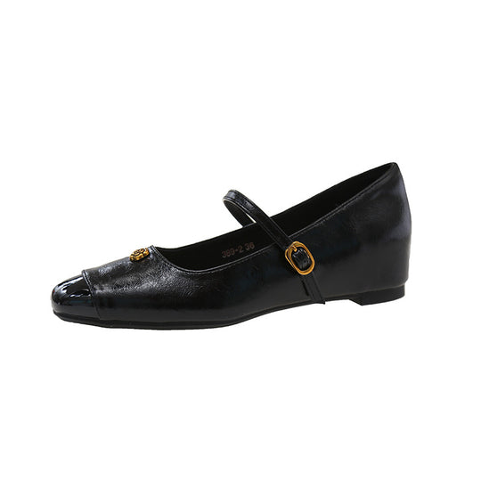 Damen Ballerina-Schuhe mit elegantem Riemchen und geschmackvollem Schmuckdetail R&B