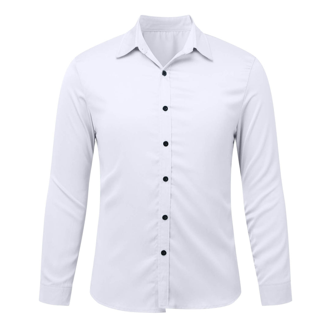 Herren Elegantes Langarmhemd aus feinem Stoff R&B