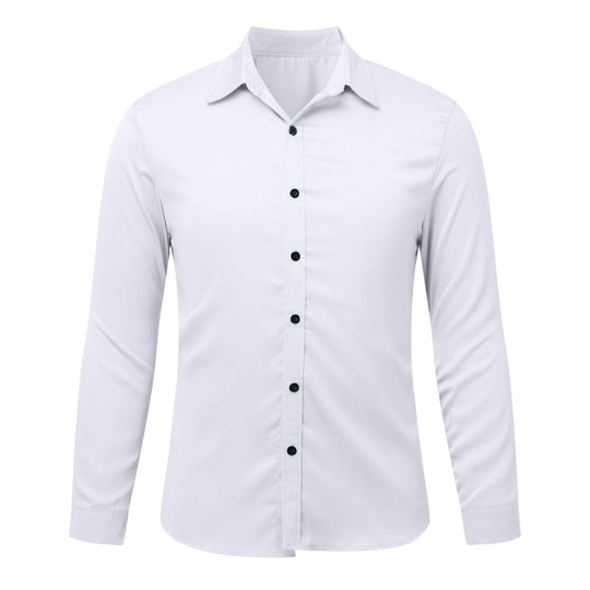 Herren Elegantes Langarmhemd aus feinem Stoff R&B