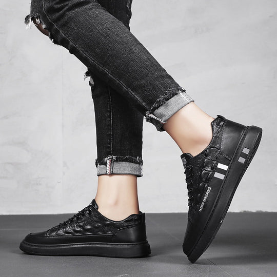 Damen Komfortable Sneakers mit trendigem Krokodil-Design R&B