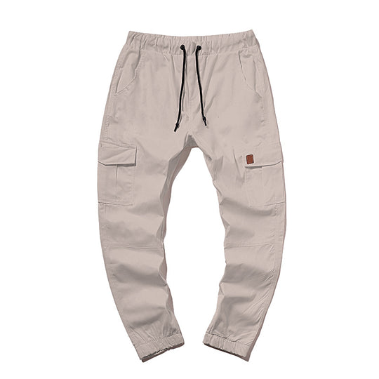 Herren Cargo-Hose im modernen Design mit mehreren Taschen und elastischem Bund R&B