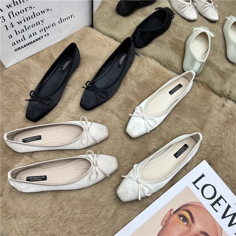 Damen Ballerinas mit elegantem Schleifenakzent R&B