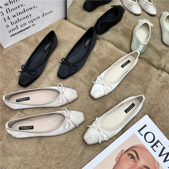 Damen Ballerinas mit elegantem Schleifenakzent R&B