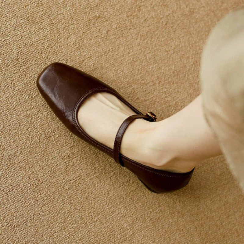 Damen Ballerinas mit modischem Riemchen