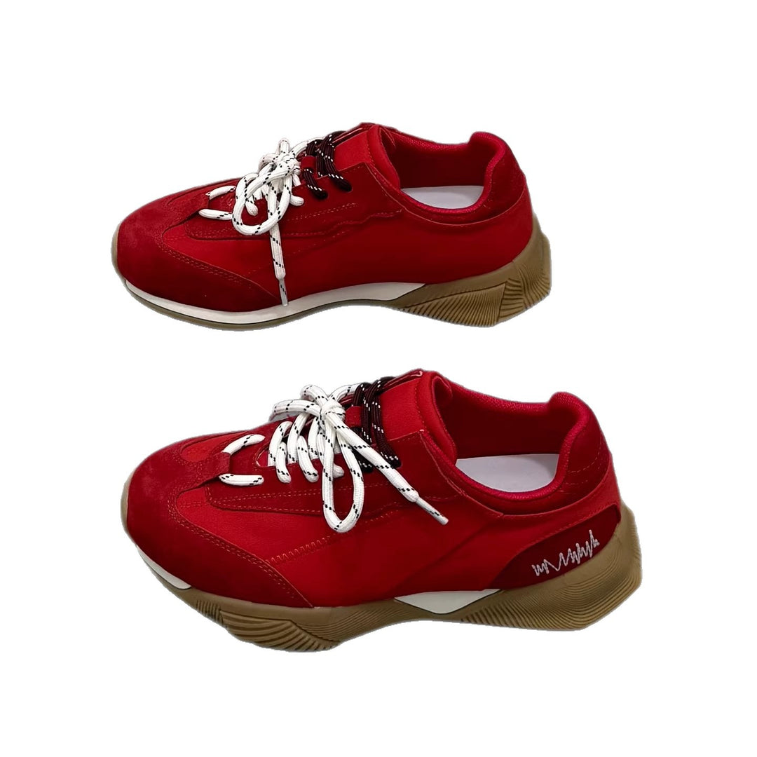 Damen modische Sneakers mit atmungsaktiver Mesh-Oberfläche und trendigem Design R&B