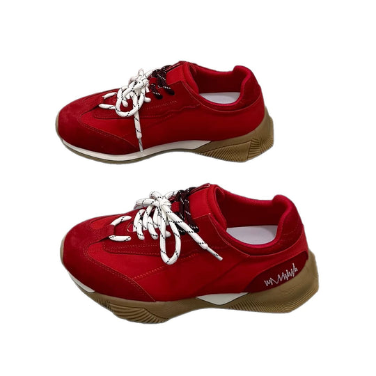 Damen modische Sneakers mit atmungsaktiver Mesh-Oberfläche und trendigem Design R&B