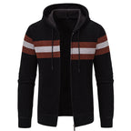 Herren modische Kapuzenjacke mit strukturiertem Design und elegantem Innenkragen
