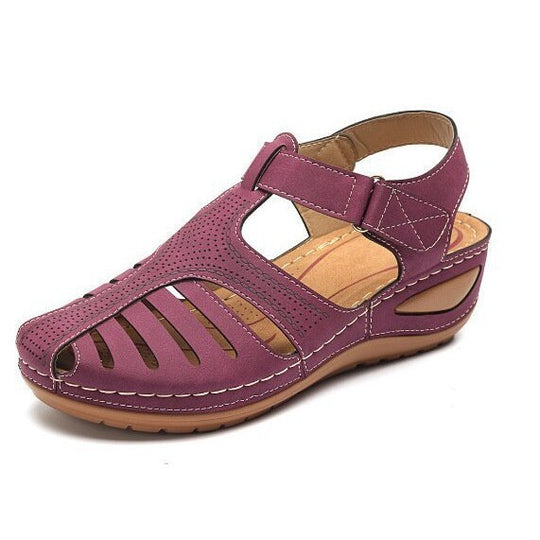Damen Sportliche und luftige Riemchen-Sandalen mit anatomischem Fußbett R&B
