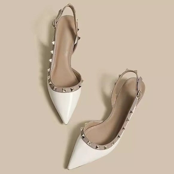 Damen Slingback-Pumps mit modischen Nieten R&B
