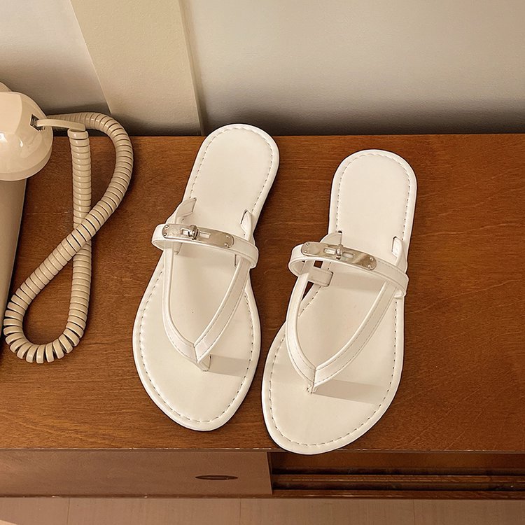 Damen modische Zehentrenner-Sandaletten mit elegantem Riemendesign R&B