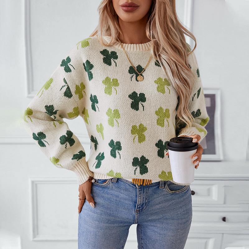 Damen gemusterter Pullover R&B