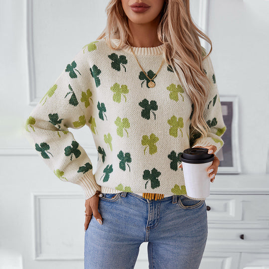 Damen gemusterter Pullover R&B