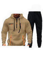 Herren multifunktionaler Kapuzenpullover und Jogginghose Kombination R&B