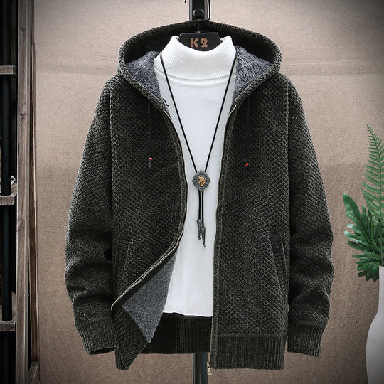 Damen gemütliche Kapuzenjacke mit weichem Innenfutter und innovativem Schnitt R&B