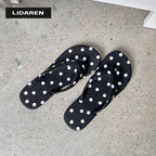 Damen Zehentrenner-Sandalen mit modernem Punkte-Design R&B
