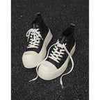 Damen Hochschaft Sneakers mit stylischem Plateau und robustem Obermaterial