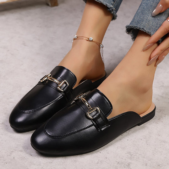Damen Elegante Mokassins mit modischem Schnallen-Detail R&B