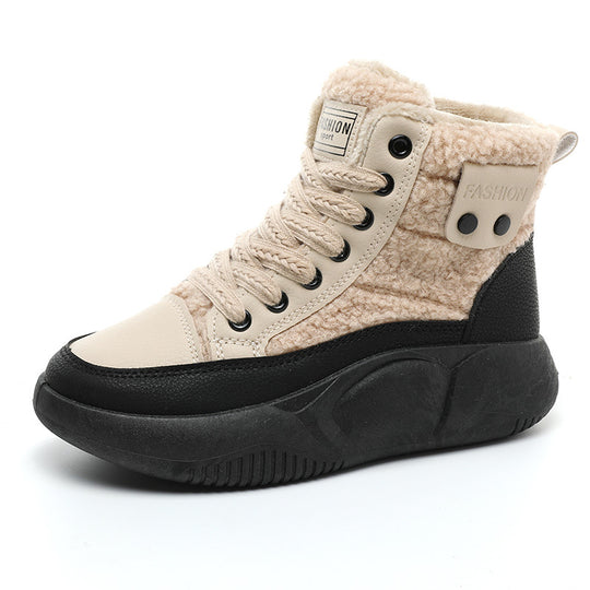 Damen High-Top Sneakers mit isolierendem Innenfutter und rutschfester Sohle R&B