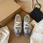 Damen Sportliche Ballerinas mit flexiblem Riemendesign und atmungsaktiver Sohle