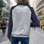 Damen lässiger Sweatpullover mit elegantem strukturiertem Design R&B