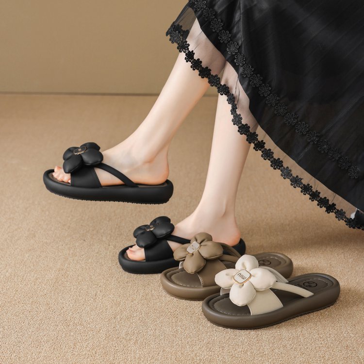 Damen Sandalen mit floralem Design und bequemer Sohle R&B