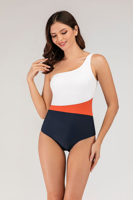 Damen Sportlicher Einteiler-Badeanzug mit hochwertigem Material R&B