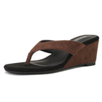 Damen Elegante Wedge-Pantoletten R&B