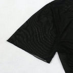 Damen Kurzes Transparentes Oberteil R&B