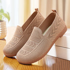 Damen Atmungsaktive Freizeit-Slipper aus flexiblem Strickmaterial R&B