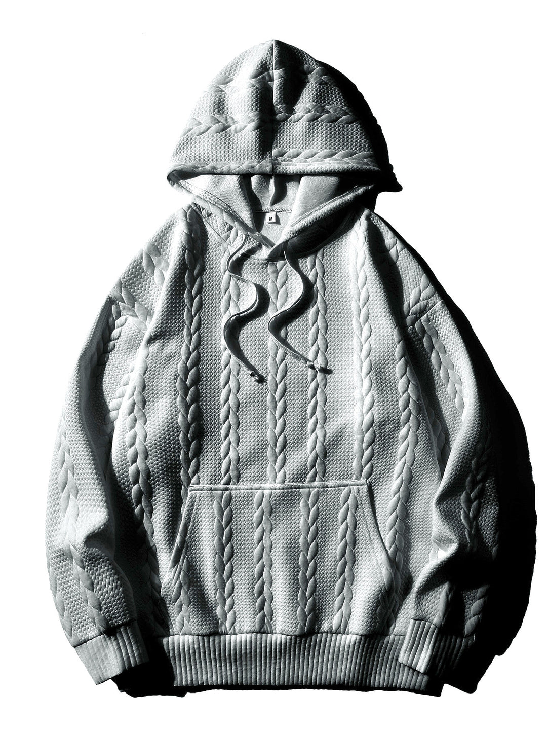 Herren Kapuzenpullover mit strukturiertem Muster R&B