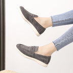 Damen Mokassins mit modischem Veloursleder-Design R&B