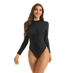 Damen Langarm Surfer-Badeanzug mit Rücken-Ausschnitt R&B