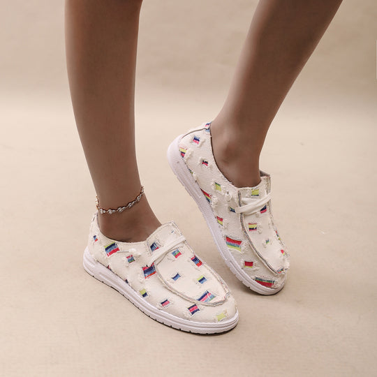 Damen Modische Sneaker mit einzigartigem Muster R&B