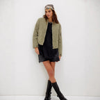 Damen gesteppte Bomberjacke R&B