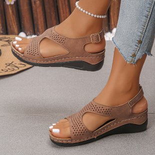 Damen Komfortable und atmungsaktive Sandalen mit verstellbarem Riemen R&B