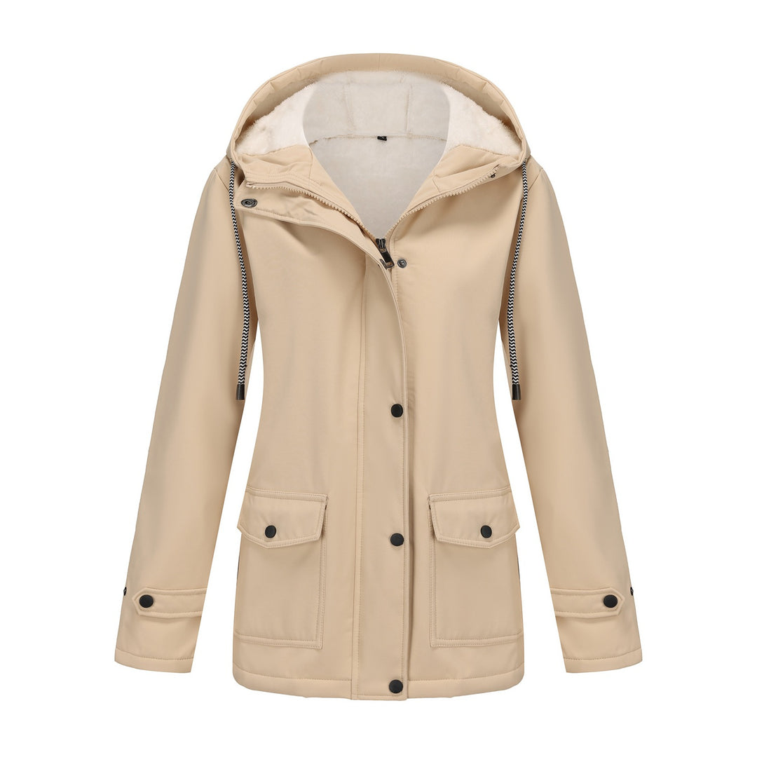 Damen Kapuzenjacke mit weichem Fleece-Futter R&B