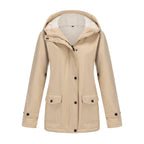 Damen Kapuzenjacke mit weichem Fleece-Futter
