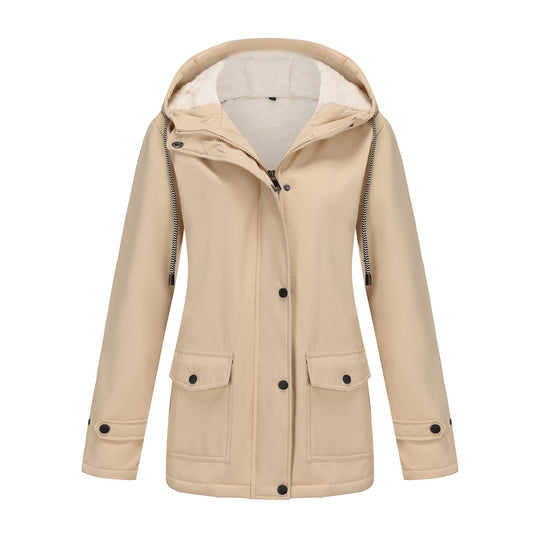 Damen Kapuzenjacke mit weichem Fleece-Futter R&B