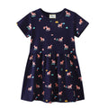 Mädchen Kurzarm Kleid mit verspieltem Einhorn-Motiv R&B