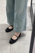 Damen Ballerinas mit verstellbarem Riemendesign und modischem Akzent R&B